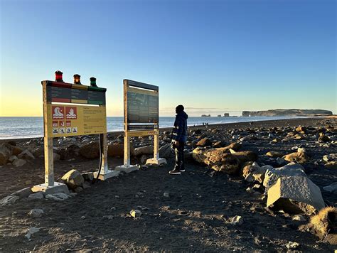 reynisfjara beach warning.